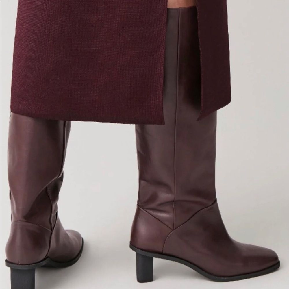 COS KNEE-HIGH LEATHER BOOTS